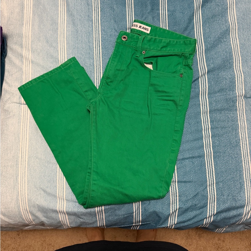 Guess Bright Green Denim Pants